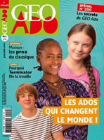 Prix et tarif de l'abonnement au magazine Géo Ado