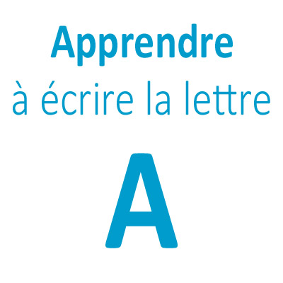Lettre A | Écriture minuscule / majuscule en script & cursive (attaché ...