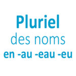 Le pluriel des noms en -au -eau -eu