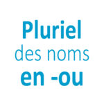 Le pluriel des noms en ou