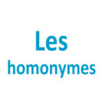 Les homonymes CE1 - CE2