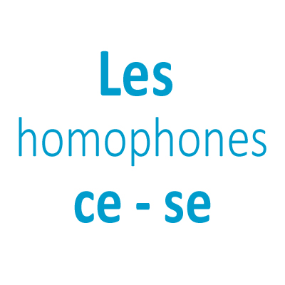 Les homophones grammaticaux CE1
