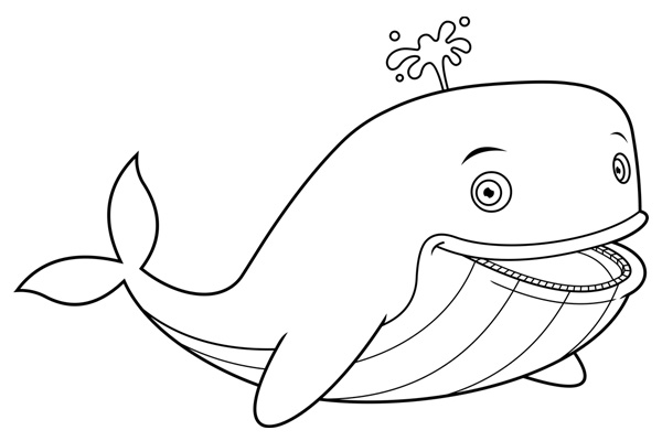 Coloriage baleine à imprimer