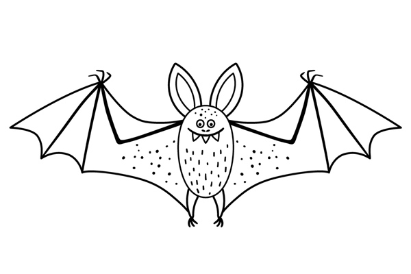 Coloriage de chauve-souris à imprimer