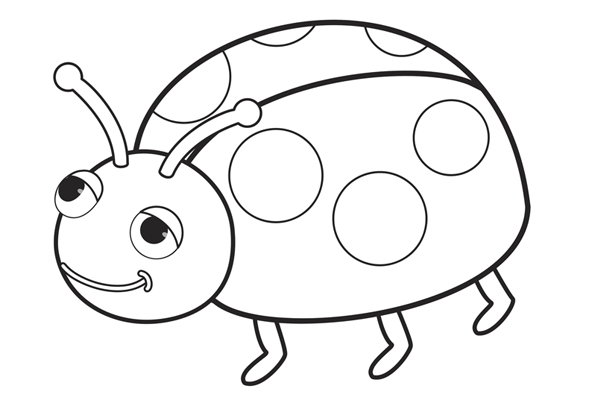 Coloriage coccinelle à imprimer