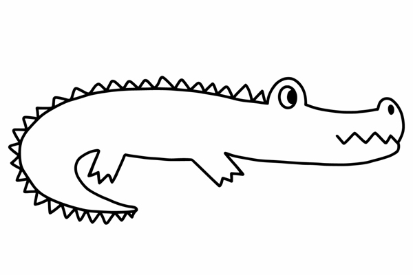 Coloriage crocodile à imprimer