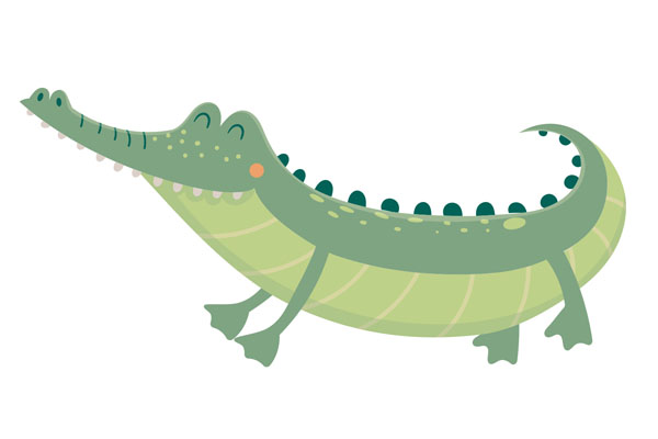 Coloriage de crocodile gratuit