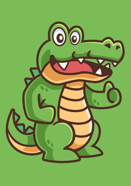 Coloriage crocodile