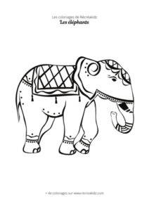 Coloriage éléphant CP