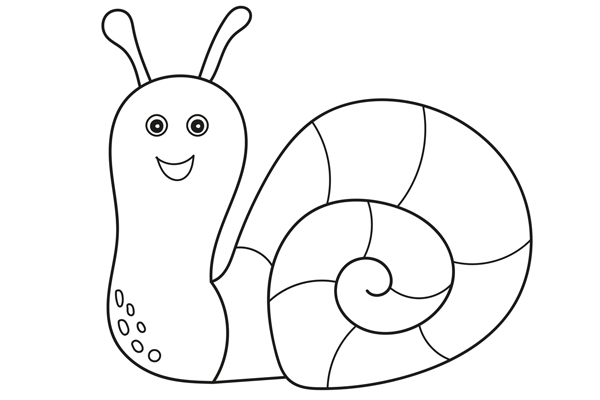 Coloriage escargot à imprimer