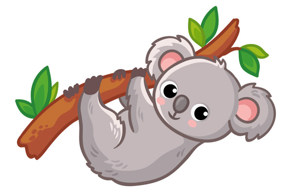 Coloriage de koala gratuit
