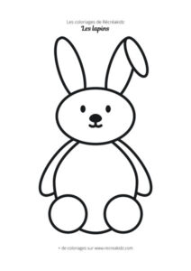 Coloriage lapin maternelle