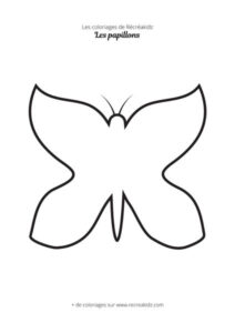 Coloriage de papillon pour enfant