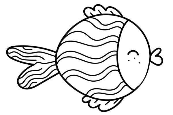 Coloriage de poisson à imprimer