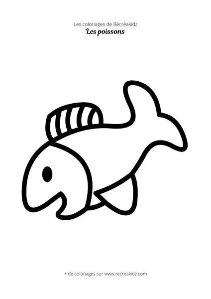 Coloriage poisson maternelle