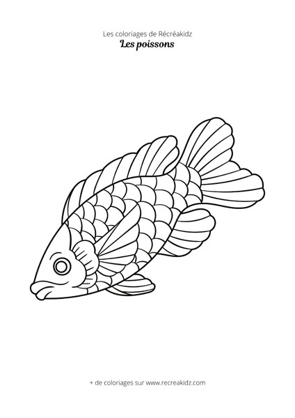 Coloriage poisson pour enfant