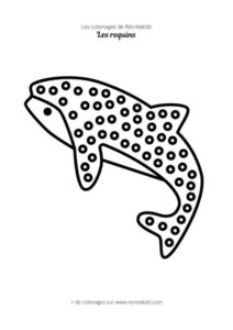 Coloriage de requin baleine