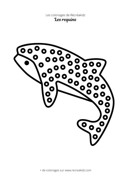 Coloriage de requin baleine