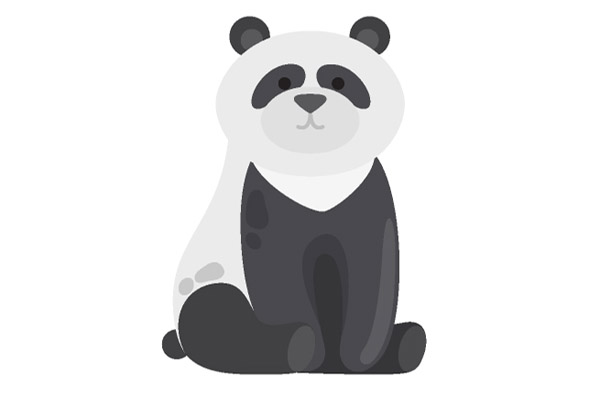 Dessin de panda à colorier