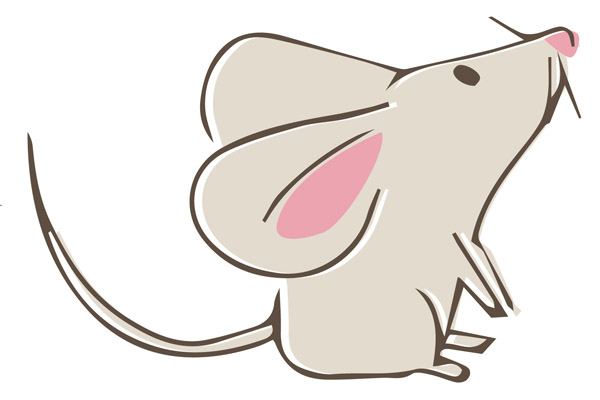 Dessin de souris à colorier