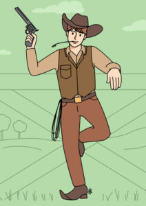 Coloriage cowboy