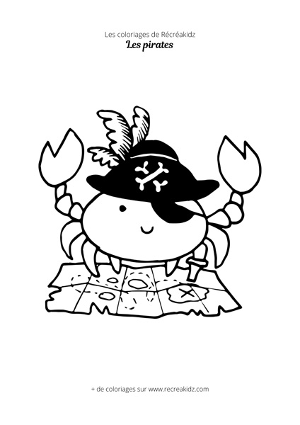 Coloriage Pavillons pirates et corsaires - Coloriages Gratuits à