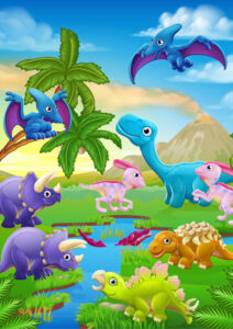 Coloriage dinosaure