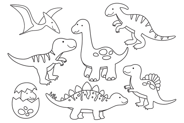 Coloriage dinosaure à imprimer