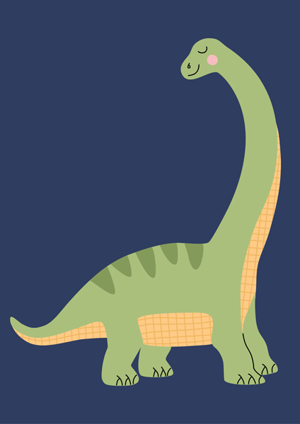 Coloriage diplodocus