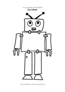 Coloriage robot maternelle