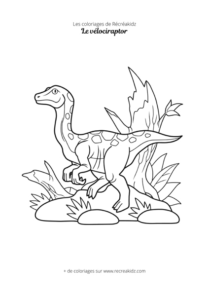 Coloriage Vélociraptor Blue Jurassic World