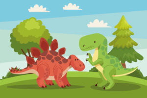 Dessin de dinosaure à colorier