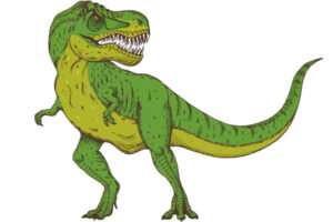 Dessin de tyrannosaure à colorier