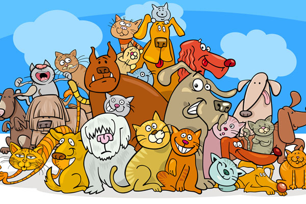 Coloriage animaux domestiques à imprimer en PDF