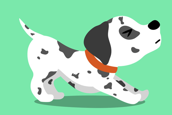 Coloriage dalmatien à imprimer