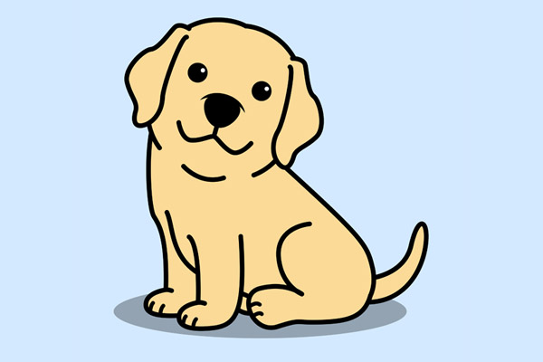 Coloriage labrador gratuit