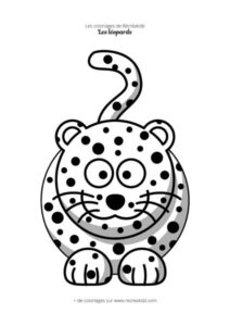 Coloriage léopard maternelle
