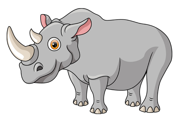 Coloriage rhinocéros gratuit