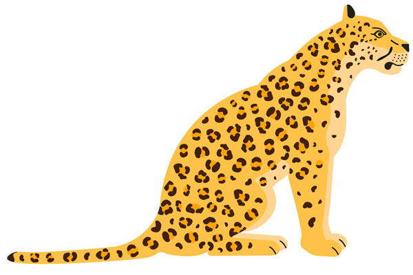 Dessin de jaguar à colorier