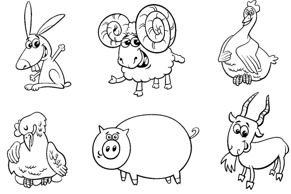 Apprendre à dessiner animaux de la ferme