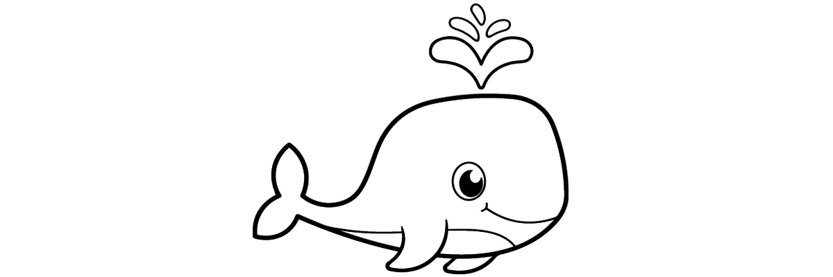 Apprendre à dessiner une baleine étape par étape