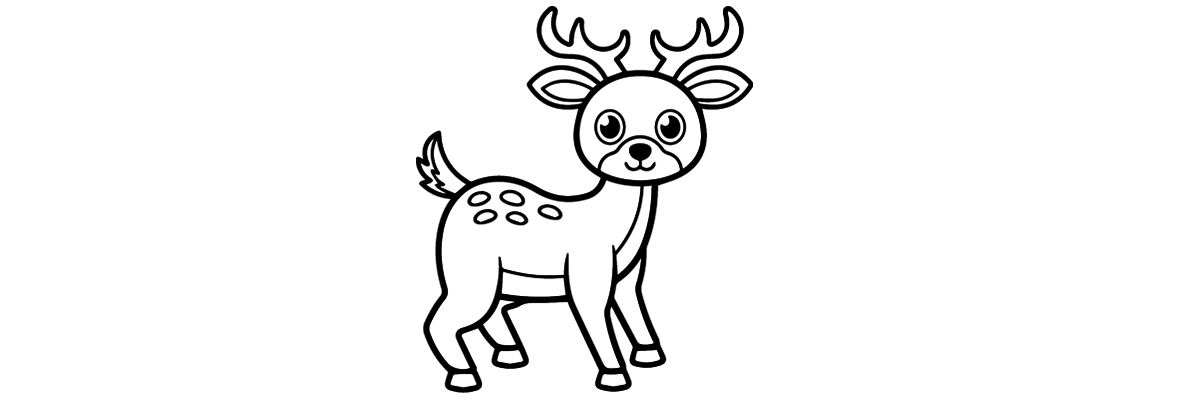 Apprendre à dessiner un cerf étape par étape