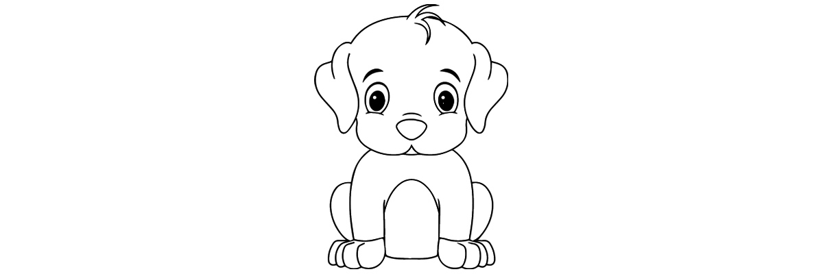 Apprendre à dessiner un chiot étape par étape