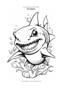 Coloriage requin CP