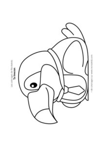 Coloriage toucan rigolo