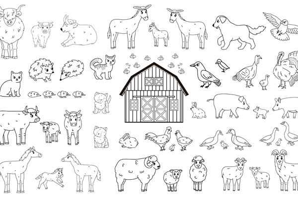 Comment dessiner animaux de la ferme facilement