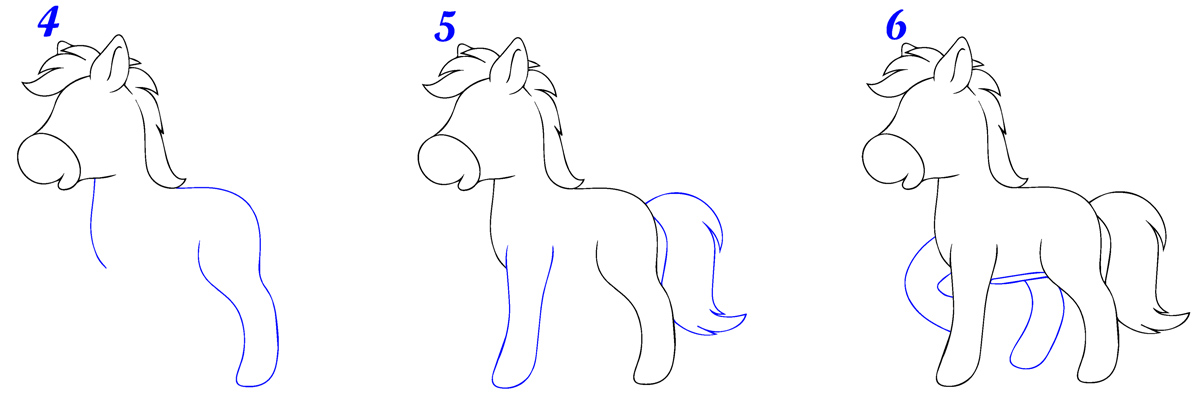 Comment dessiner un cheval facile