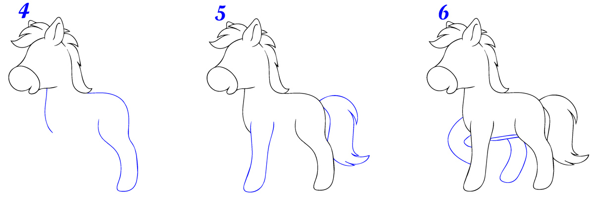 How-To-Draw-Horses  Dessin cheval facile, Comment dessiner un