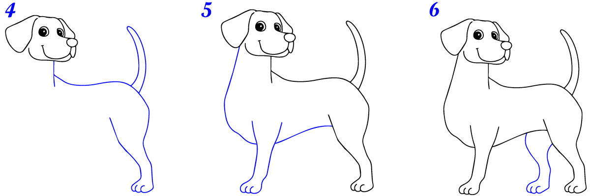 Comment dessiner chien facile