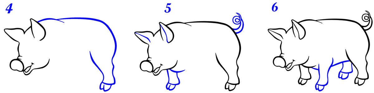 Comment dessiner cochon facile